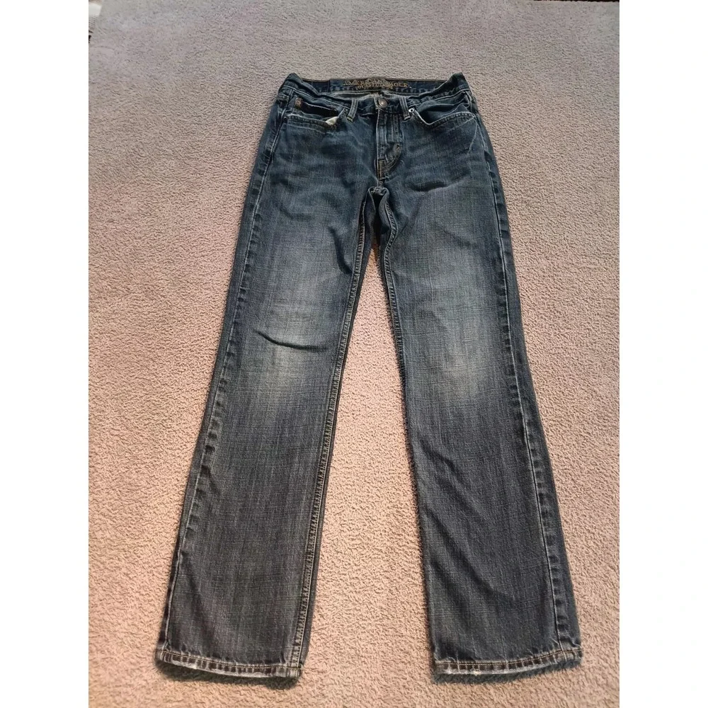 American Eagle Men's Regular‎ Straight Jeans 28x32 Medium Wash Denim